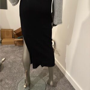 Classic Black Pencil Skirt - Sleek Women's Midi